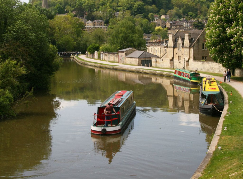 Foxcub in Bath on the Kennet & Avon Canal