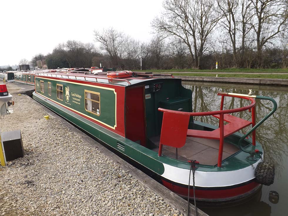 Exterior of a Foxhangers Narrow boat Cruiser Stern