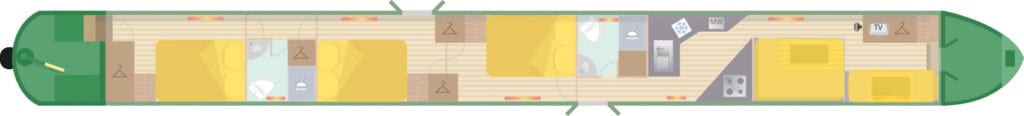 Cunning Fox bed layout