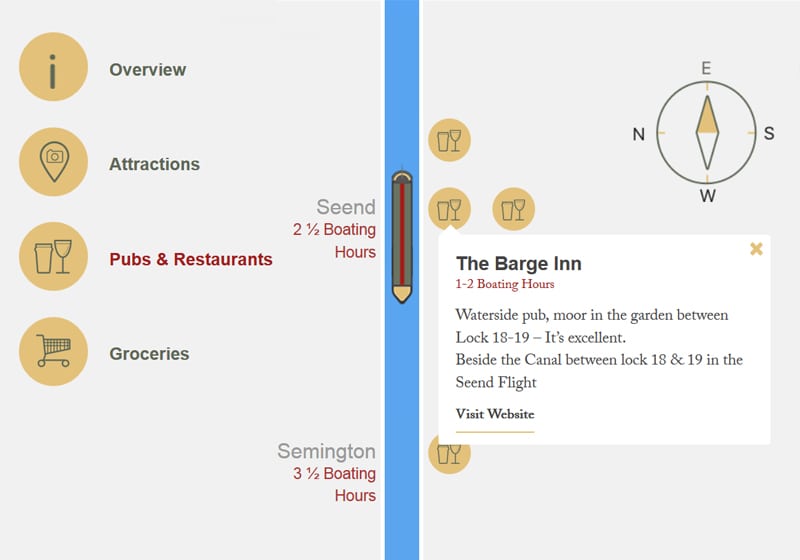 Map of the Kennet & Avon Canal