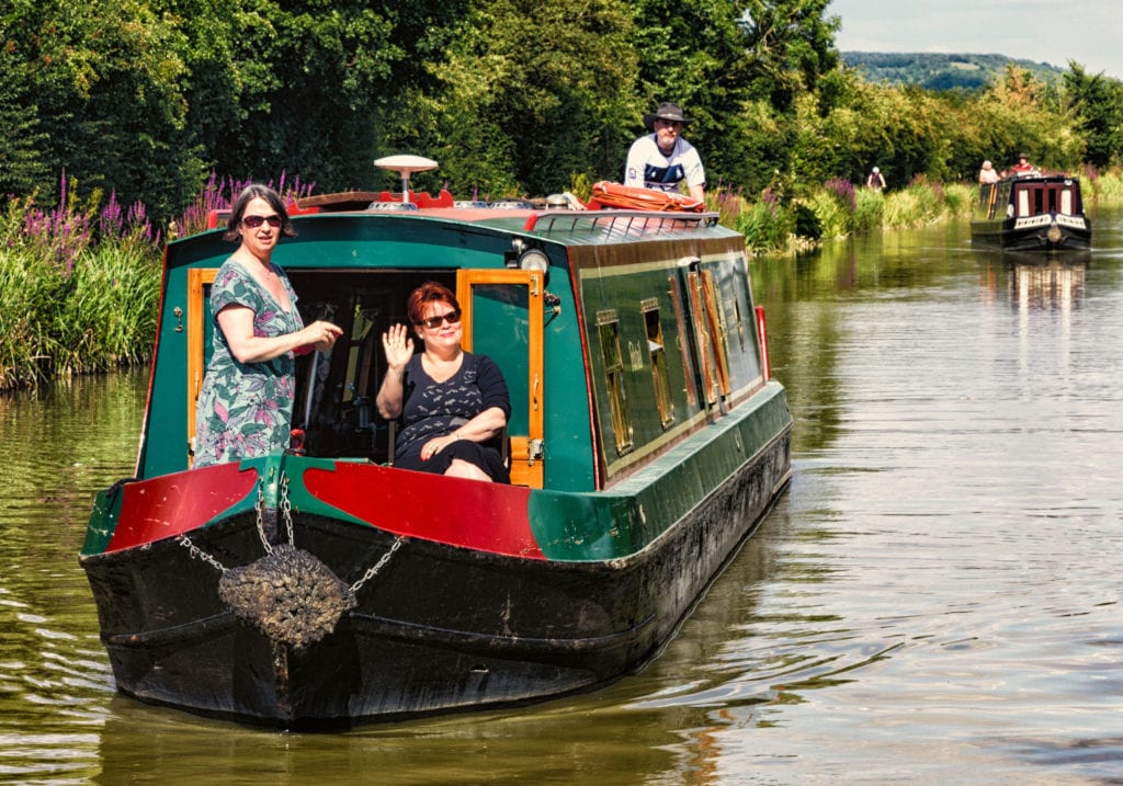 canal boating over seas