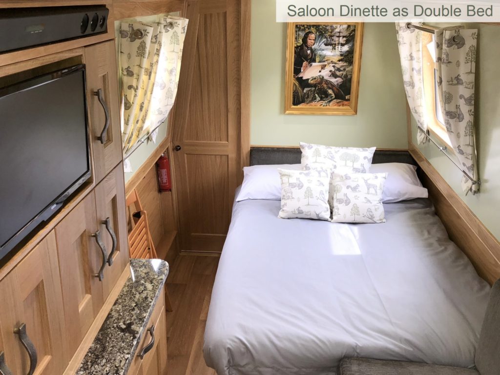 Darwin's Fox Saloon Dinette as Double Bed