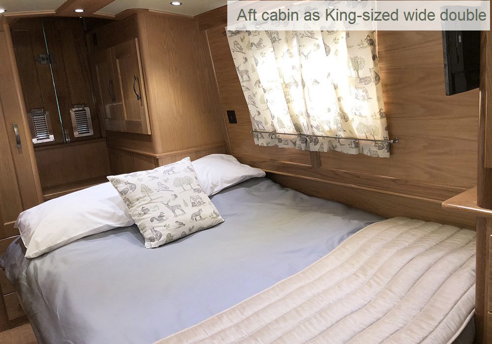 Darwin's Fox Aft Cabin as King